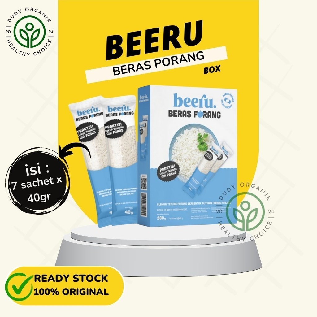 

Beeru Beras Porang Box - Shirataki Konjac Rice