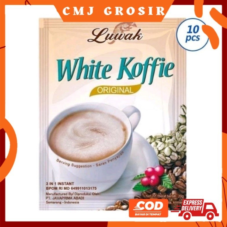 

KOPI LUWAK WHITE COFFEE ORIGINAL 20g (RENCENG ISI 10)