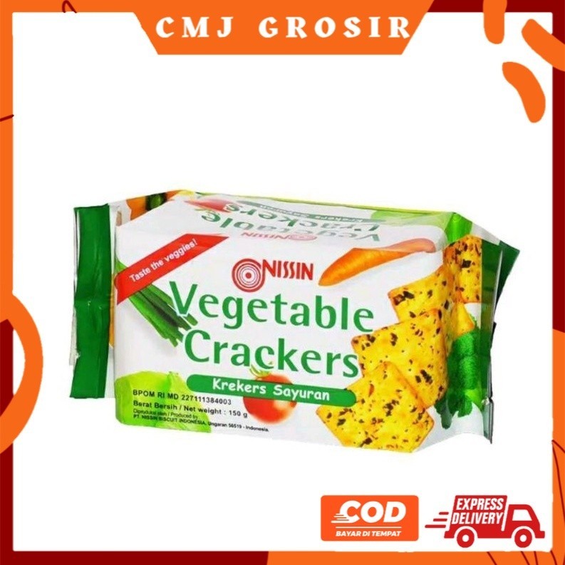 

NISSIN Vegetable Crackers 150 gram - Biskuit Sayuran