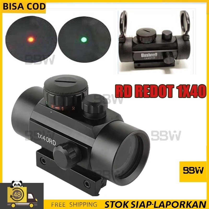 Red dot 1X40 RD red dot bushnell / Teleskop Bushnell reddot 1x40 green dot holosight metal Tactical 