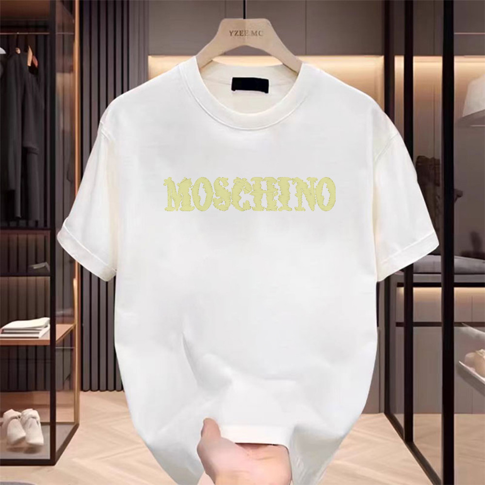 INXX Merek trendi T-shirt Oversize “moschino” Kaos Pria Distro Original 100% Premium QQ800