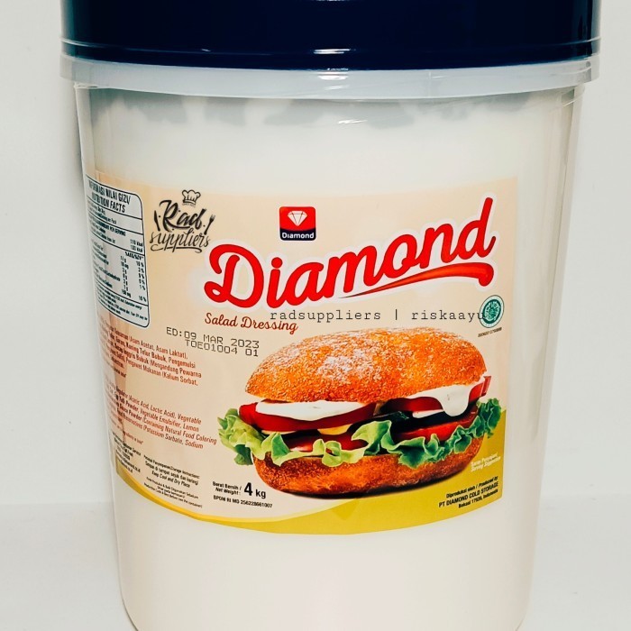 

Roux Diamond Mayonnaise Reguler kemasan 4kg, Best Local Product, Halal !