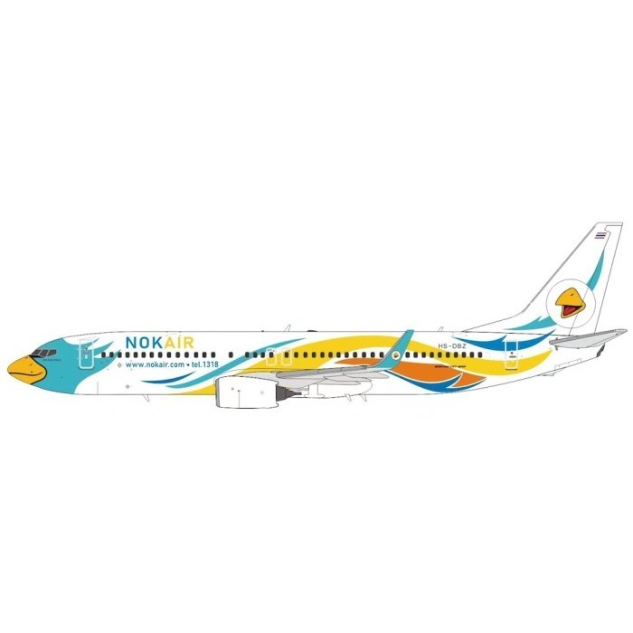 DIECAST PESAWAT TERBANG Nok Air B737-800 HS-DBZ By Hogan Wings 1:200 Skala Plastik AIRCRAFT DIECAST