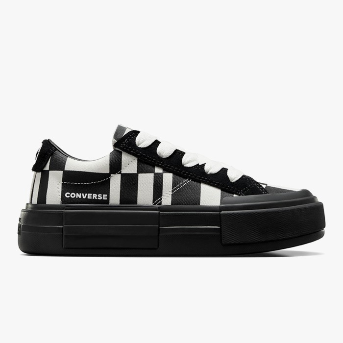 Sepatu Sneakers Unisex Converse CT AS Ox Cruise Checkered Black Egret Black Original A08790C