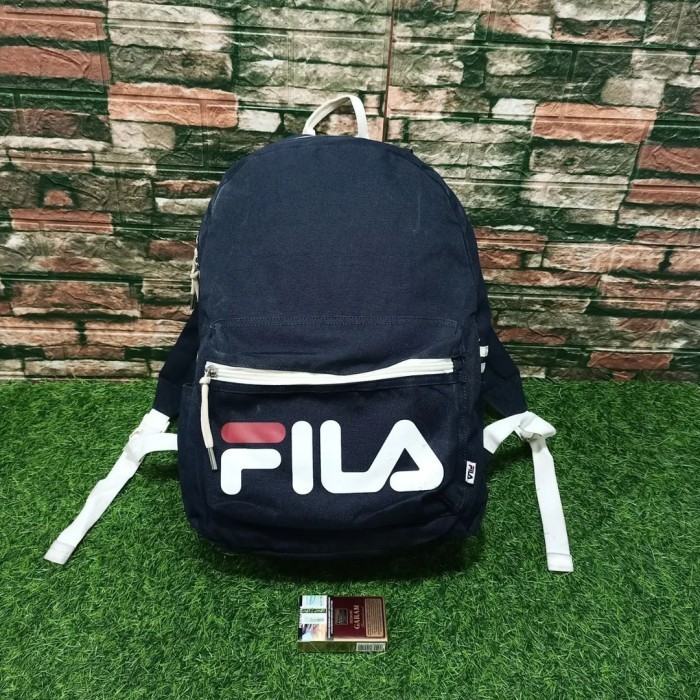 tas ransel pria wanita FILA navy bagus