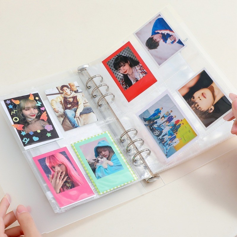 

A5 Frosted Loose Leaf Clip 3-inch Photo Album Loose Leaf Book Student Girl Chasing Star Photo Album Card Book