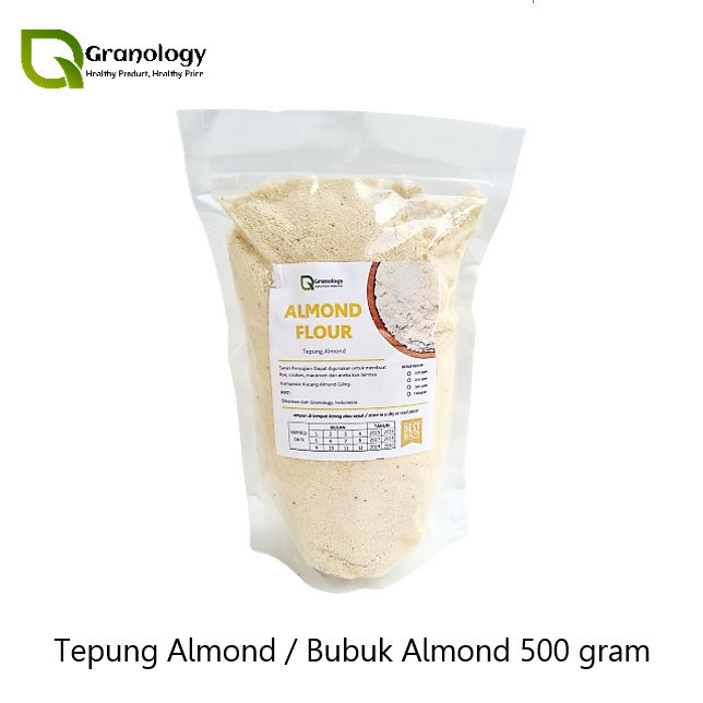 

[[ K23 - BEST SELLER ]] Tepung Almond / Almond Bubuk / Almond Flour (500 gram) by Granology