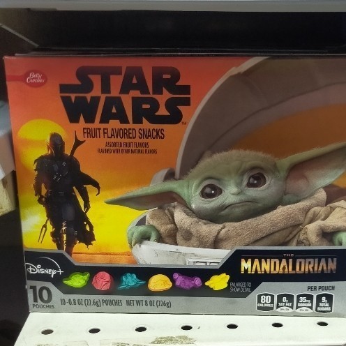 

betty crocker star wars fruit candy Snack isi 10pcs 226gr