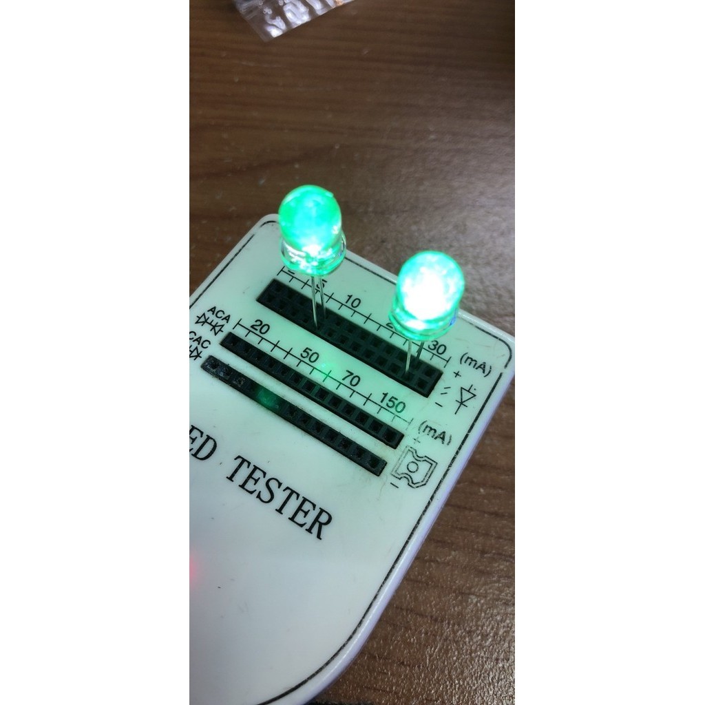 OS99 LED 8mm putih-hijau super bright green