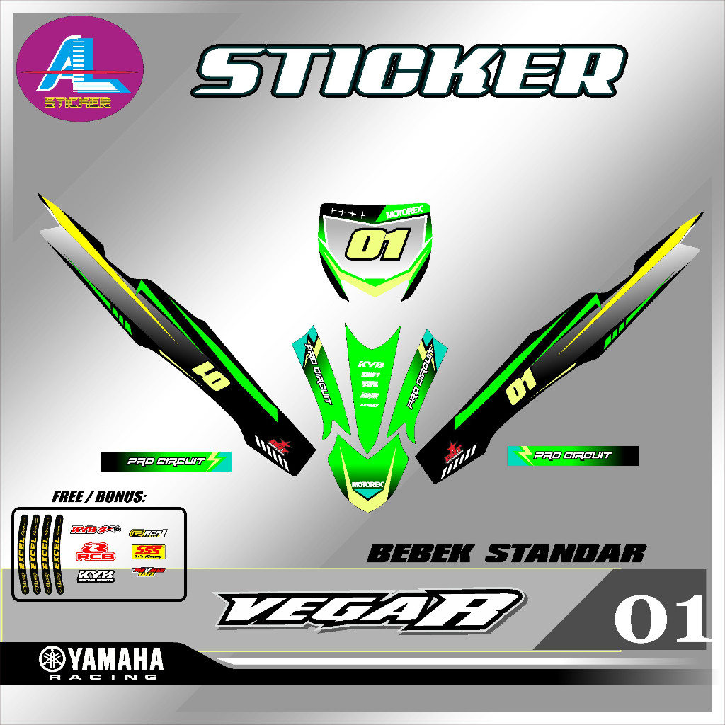 Sticker Striping Rbt Vega R Rbt Vega Bebek Modif Supermoto Trabas Rbt New Terbaru