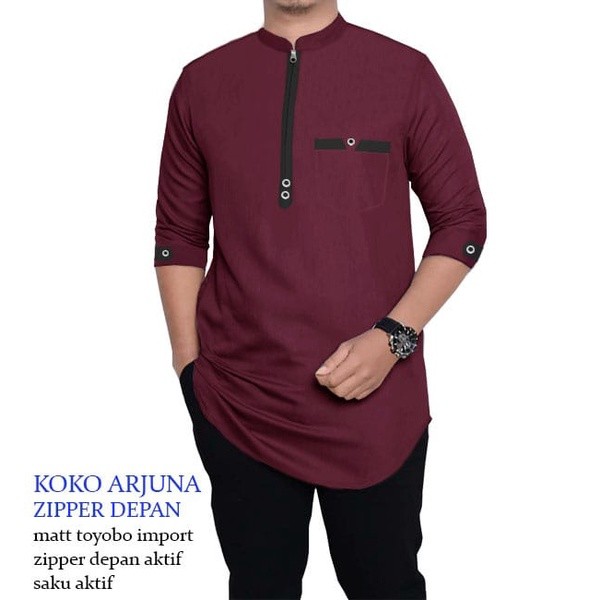 EFO - Koko Arjuna S M L XL XXL 3XL Baju Koko Pria Jumbo Baju Muslim Pria Koko Murah