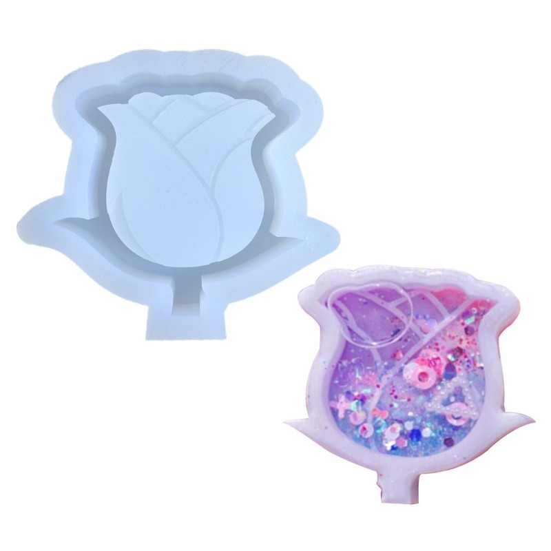

Resin Shaker Silicone Molds DIY Pendant Keychain Decorations Mould
