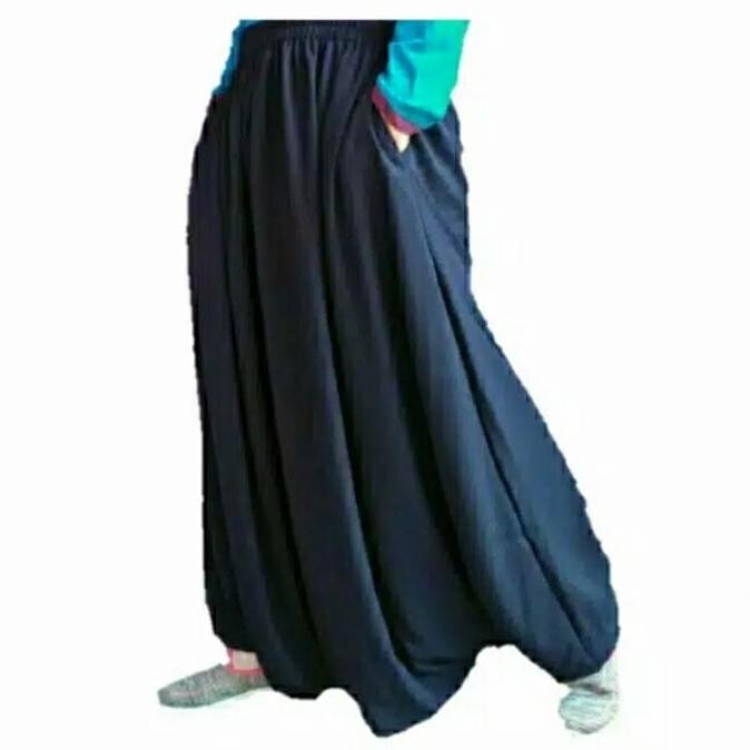 SIRWAL AKHWAT FASHION WANITA - ROK JOGER SIRWAL MUSLIMAH - Hitam