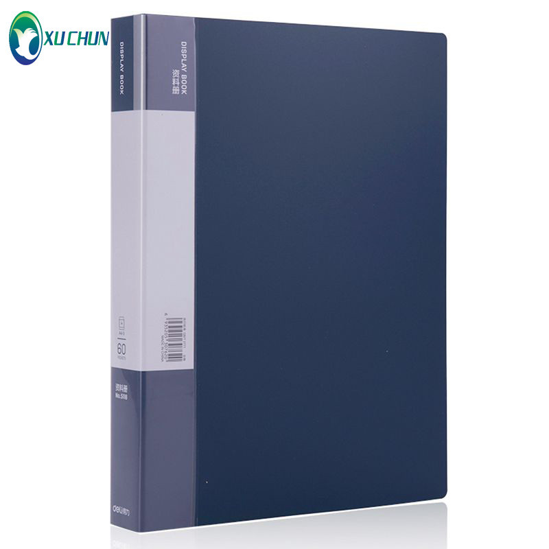 

A4 Data Booklet 1.5/2/1 inch back width loose-leaf multi-layer folder transparent insert 60 pages Archive book customization