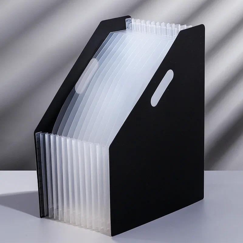 

A4 Multi-layer Standing File Folder Handheld Accordion Bag Student Desktop Document Folder Test Paper Clip Storage Rack Capacity