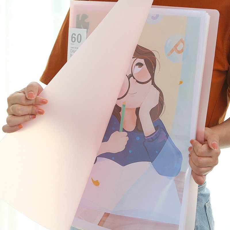 

A3/8K/A4 File Folders Certificate Collection Book Sketch Collection Poster Folder Picture Book File Art Office Storage Supplies