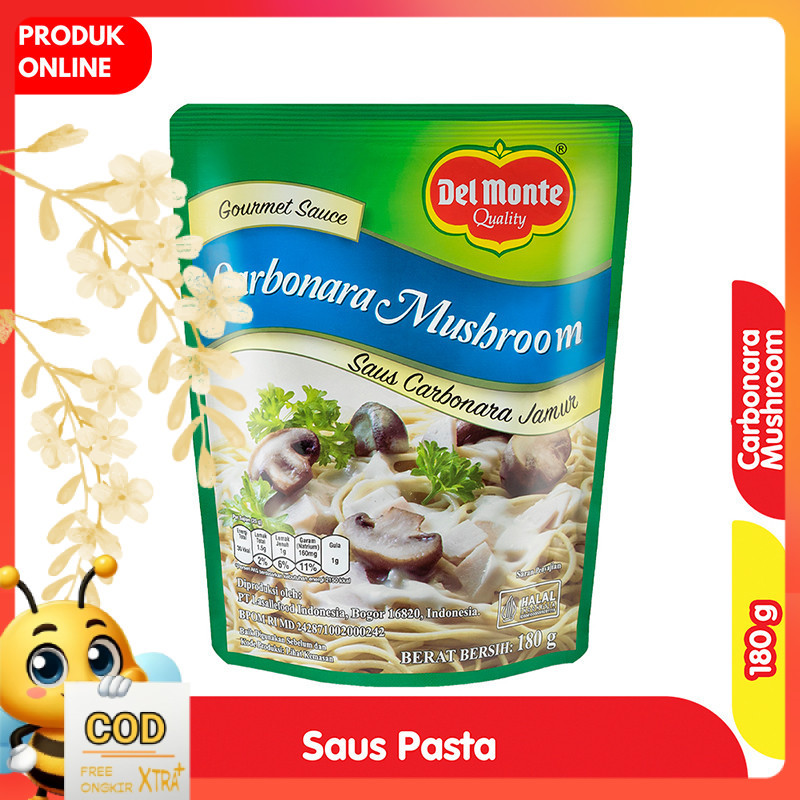

Del Monte Saus Pasta Carbonara Jamur 180 g