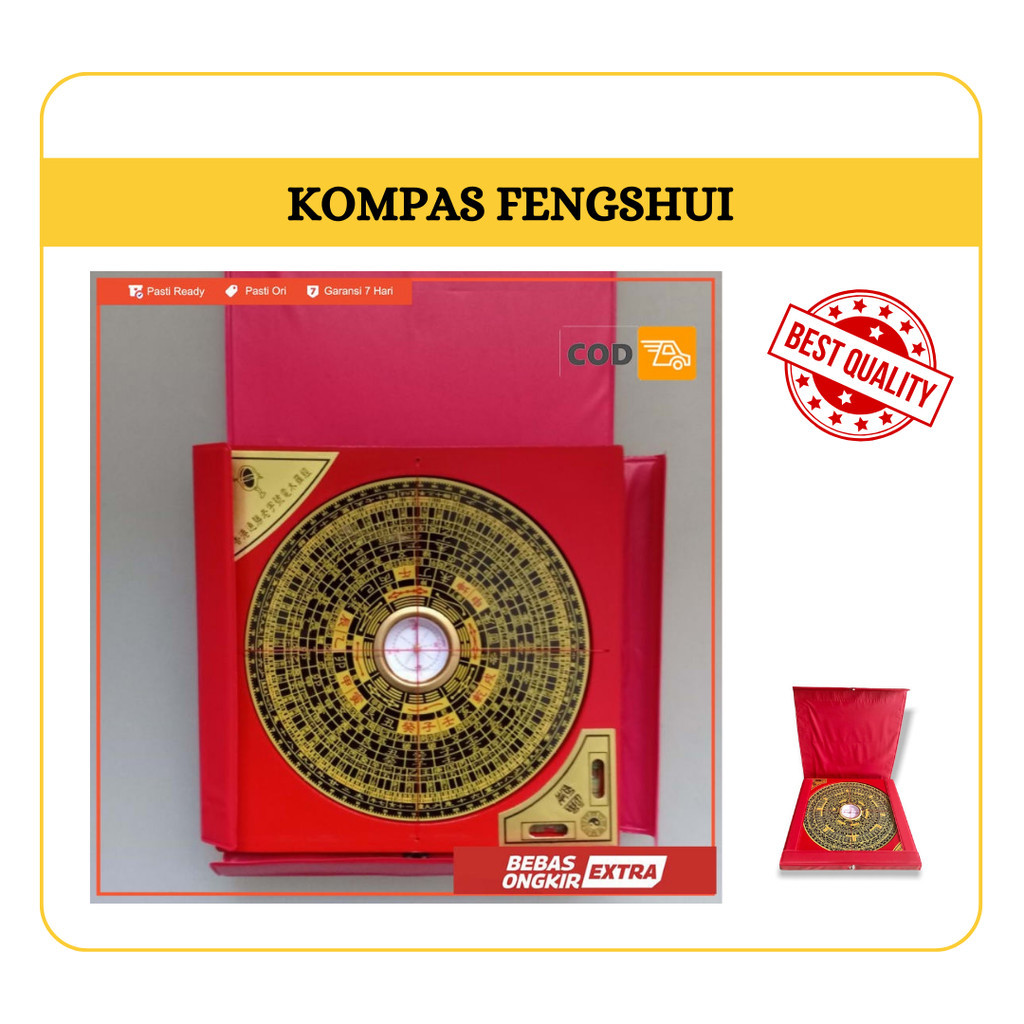 Feng Shui Kompas Penunjuk Arah / Cina Kuno Feng Shui Bagua Panduan Takdir[LP]