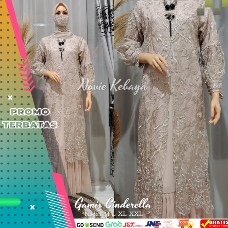 READY GAMIS TILLE MODERN/KEBAYA WISUDA/KEBAYA PENGANTIN/KEBAYA DRESS/KEBAYA GAMIS/BAJU KEBAYA MODERN