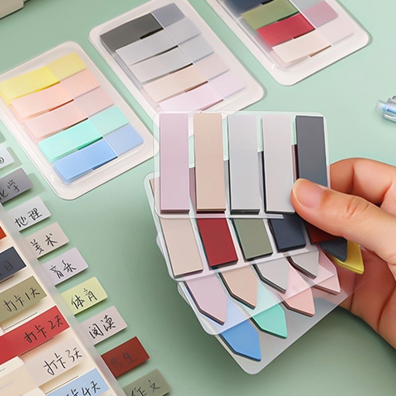 

100 Sheets Macaron Color Classification Index Student Tearable
