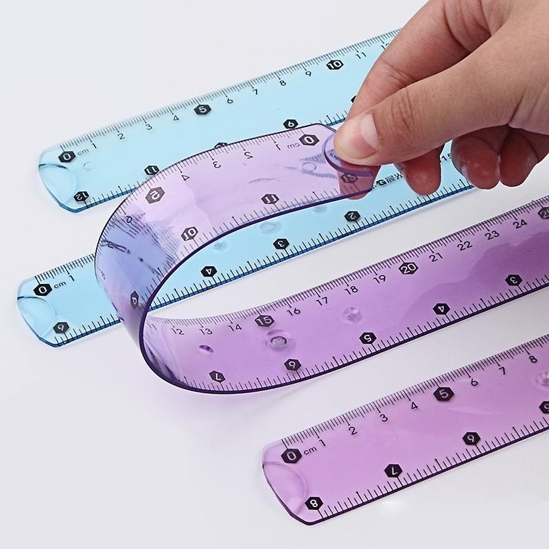 

Multifunctional Plastic Ruler Stationery Measuring Cup Soft Ruler