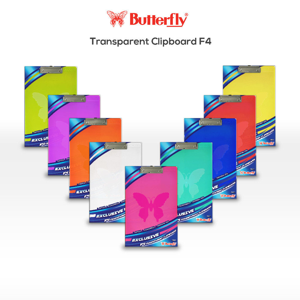 

Butterfly Clipboard Transparant F4