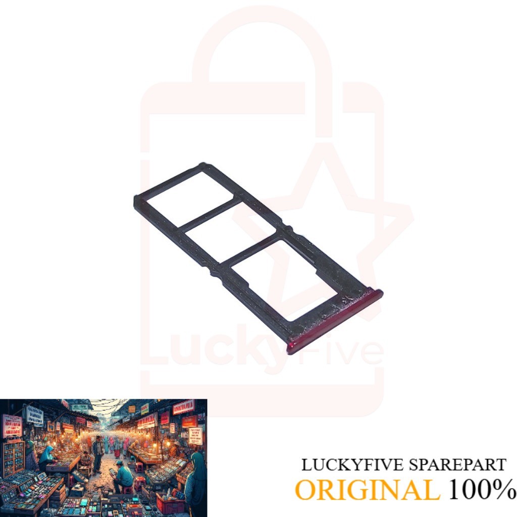 SIMTRAY VIVO Y12 Y15 Y17 SLOT SIM / TEMPAT KARTU VIVO NEW ORIGINAL