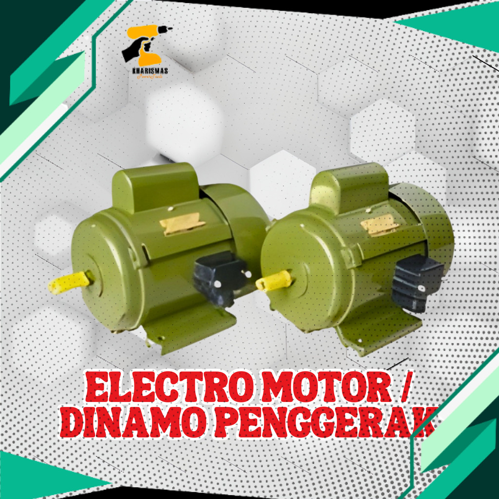 ELECTRO MOTOR 1 PHASE 1/4 HP 4P SEM - JY 09A-4 / DINAMO PENGGERAK 1/4