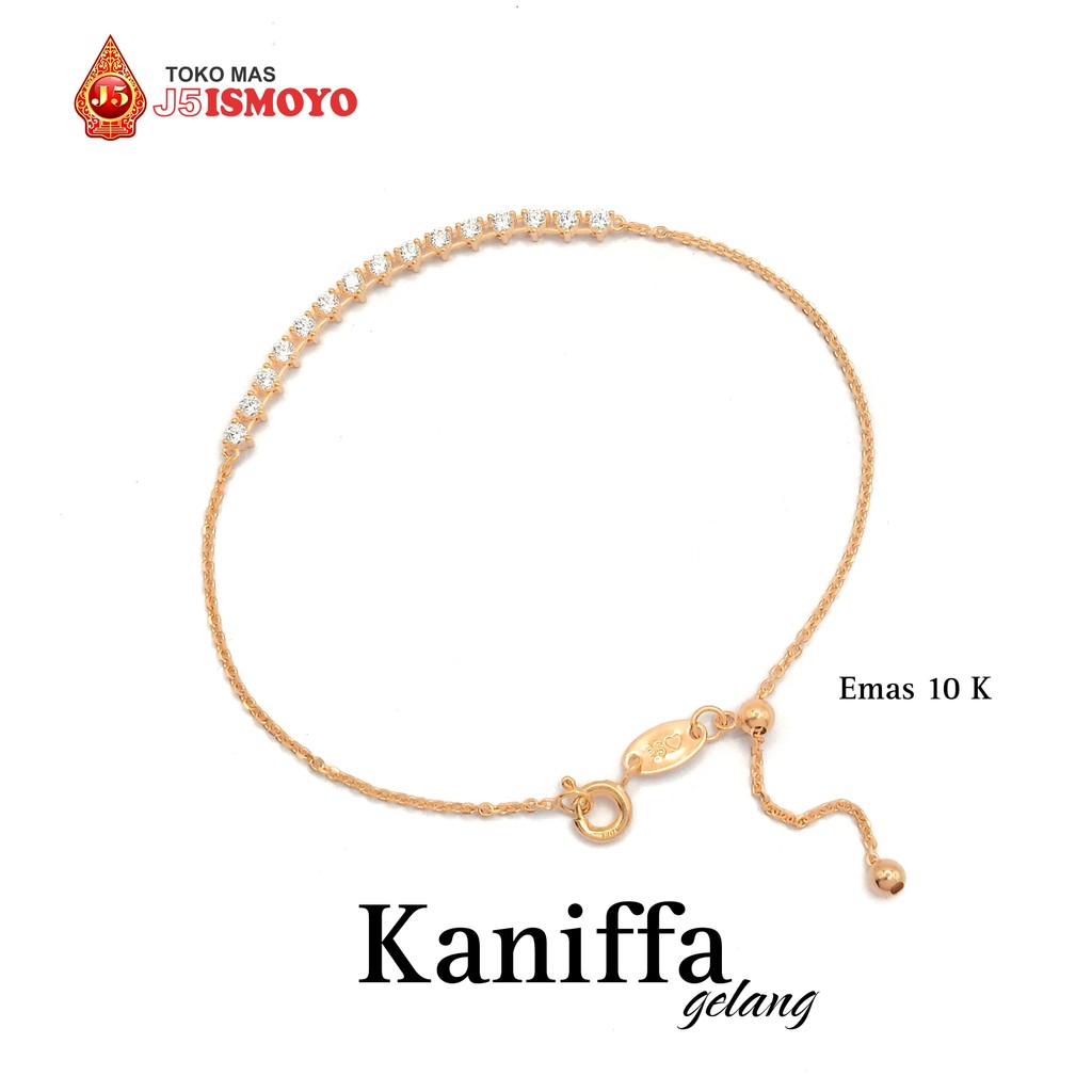 Gelang Emas Mas Asli Serut Kaniffa J5 Ismoyo