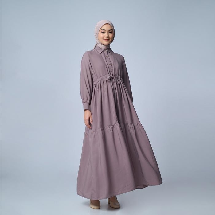 [[DISKON]] ZM Zaskia Mecca - Dee Gamis Dress Muslim Wanita - Daily - Coffe, S