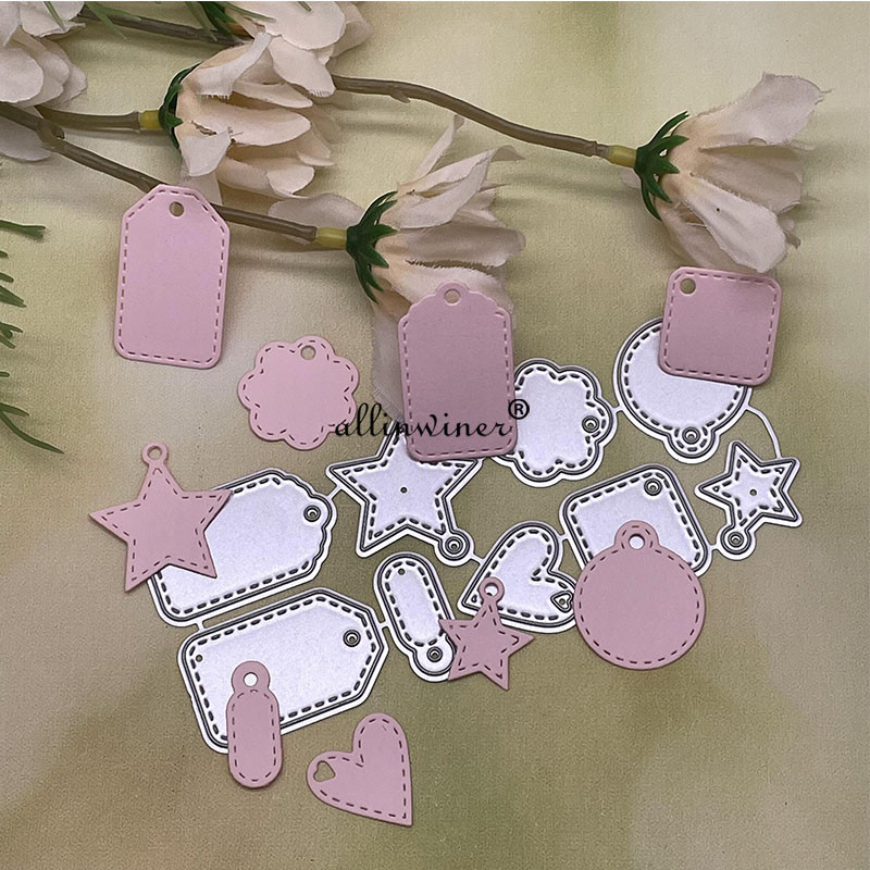 

Various shapes labels Metal Cutting Dies for DIY Scrapbooking Album Paper Cards Decorative Crafts Embossing Die Cuts