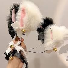 BANDO KUCING LONCENG NEKOMIMI/ BANDO COSPLAY KUCING/ BANDO BULU KUCING/ BANDO TELINGA KUCING