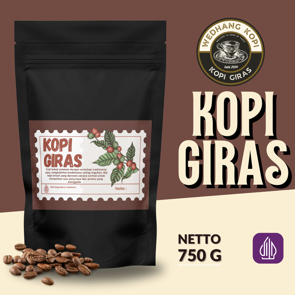 

Kopi Bubuk Giras Wedhang Kopi 750 Gram Grade Premium - Bubuk Kopi Giras 100% Asli Kopi Bubuk Premium 750 Gram - Kopi Giras 750 Gram - Kopi Bubuk Giras 750 Gram