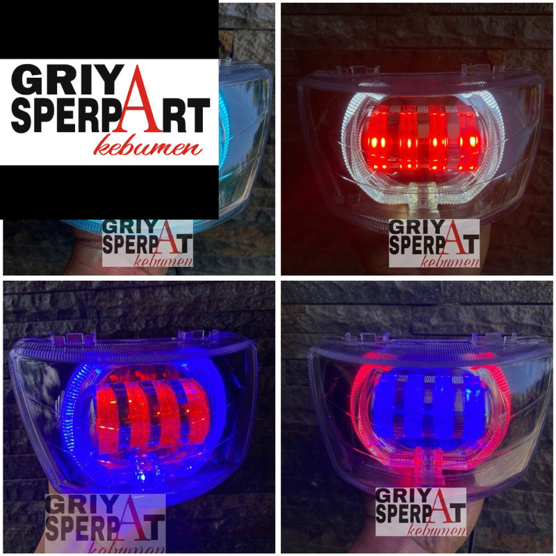 LAMPU DEPAN FIZR F1ZR VEGA R LAMA BILED BILLED PROJIE LED