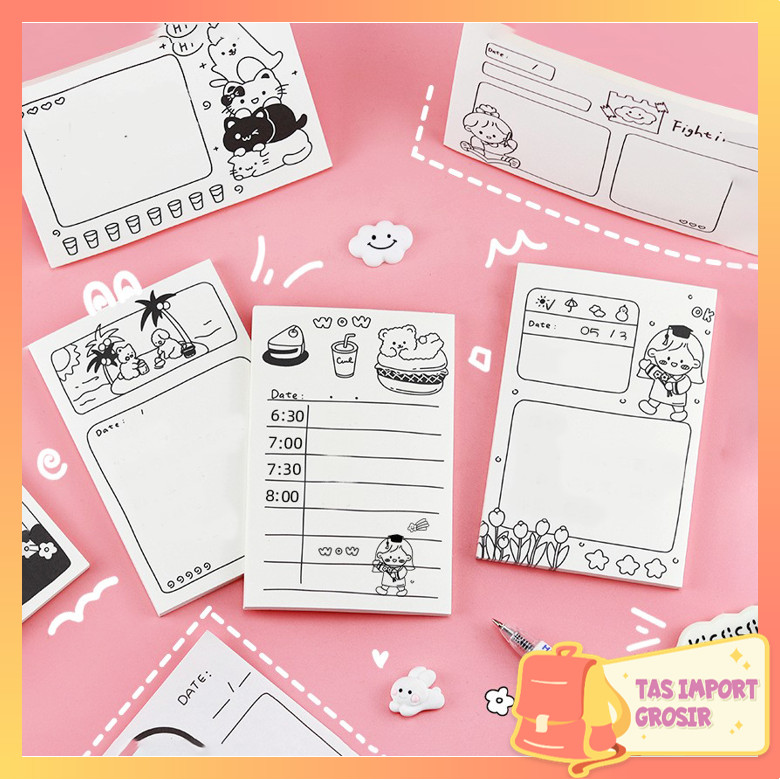 

Tas Import - S6272 Memo Tempel Kartun / Memo Reminder Tempel / Sticky Notes Motif Kartun Lucu / Sticky To Do List Kartun / Sticky Notes