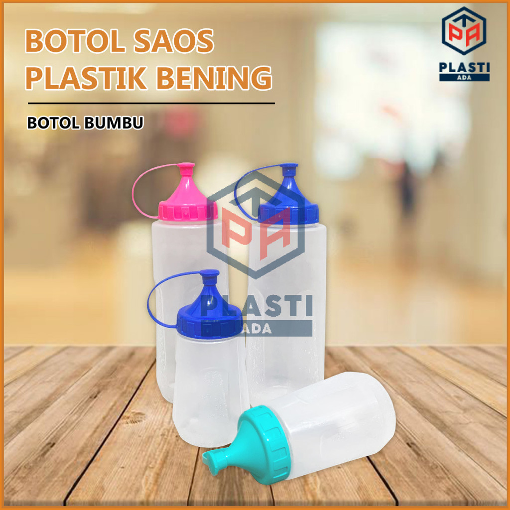 BOTOL KECAP - Botol Saos Plastik / Botol Saus Estetik / Tempat Sambal