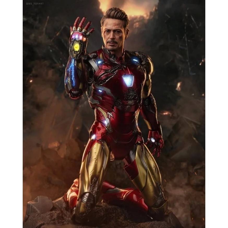 ORIGINAL Hot Toys Iron Man Mark 85 Battle Damaged Tony Stark -NEW RARE