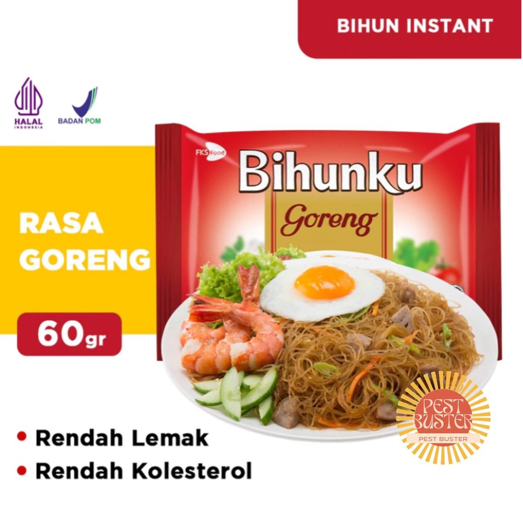 

Bihunku Bihun Instan Goreng 60gr BPOM Halal Original