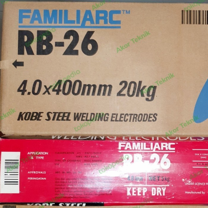 Kawat Las RB26  4MM  (5kg)  RB 26  4MM
