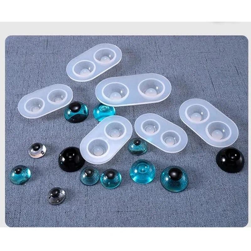 

6 Pieces Doll Eyes Silicone Jewelry Toy Making Mold Eyeball Dome Crystal Resin Epoxy Jewellry Casting Mould Craft Molds Handmade