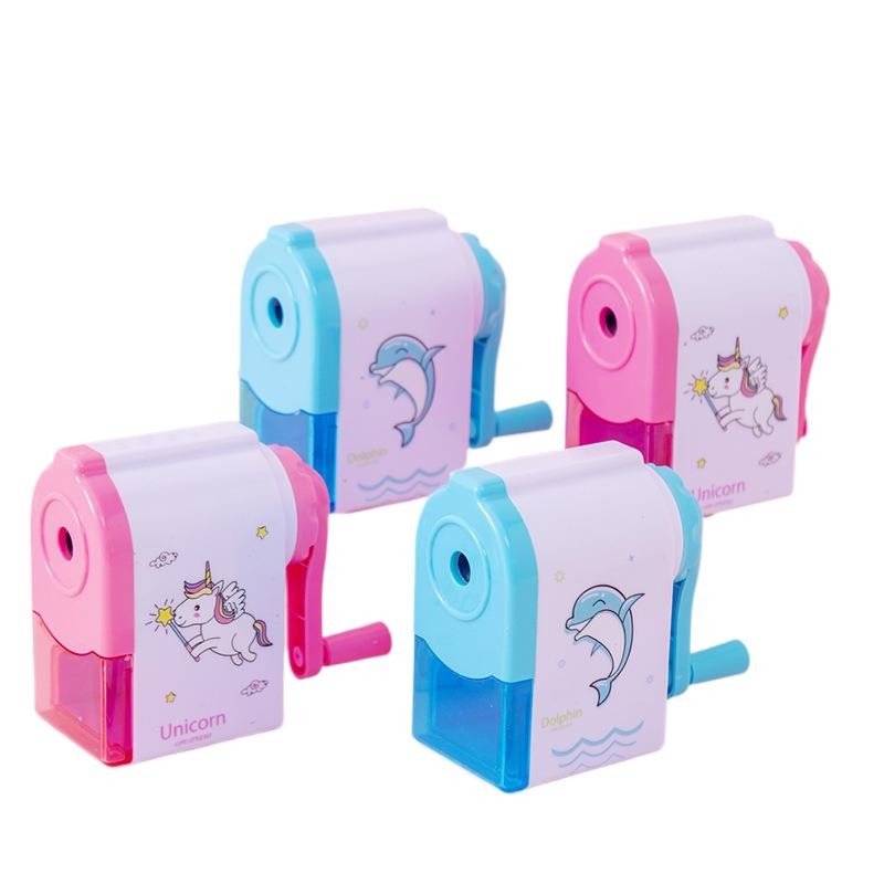 

10 Pcs Unicorn Pencil Sharpener, Manual Pencil Sharpener Cute Dolphin Mechanical Sharpener, Nice Gift for Business Office School