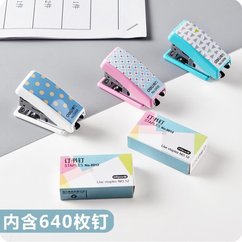 

Cartoon Mini Stapler Office Accessories Bookbinding Stapler Set Cute Stationery Stapler Papers