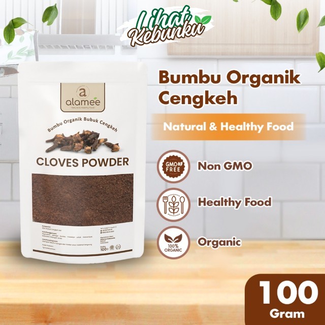 

ALAMEE Cengkeh Bubuk Clove Powder Ground Spice Murni Asli Tanpa Campuran Bumbu Organik 100g LIHAT KEBUNKU