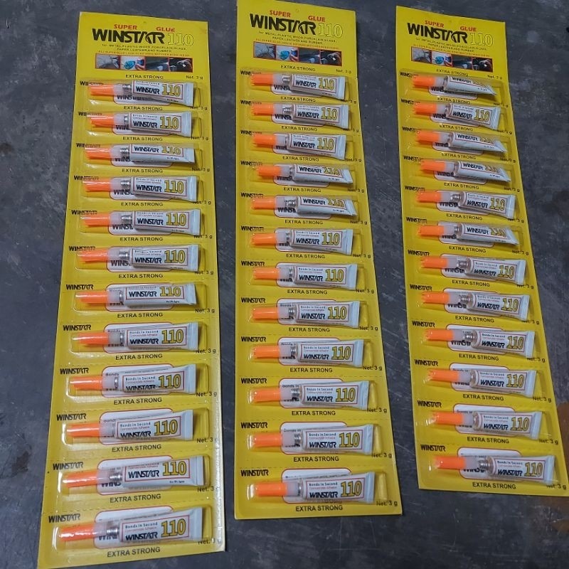 

(12 PCS) Lem Alteco Winstar Super Glue 110 | 1 pak 1 lusin
