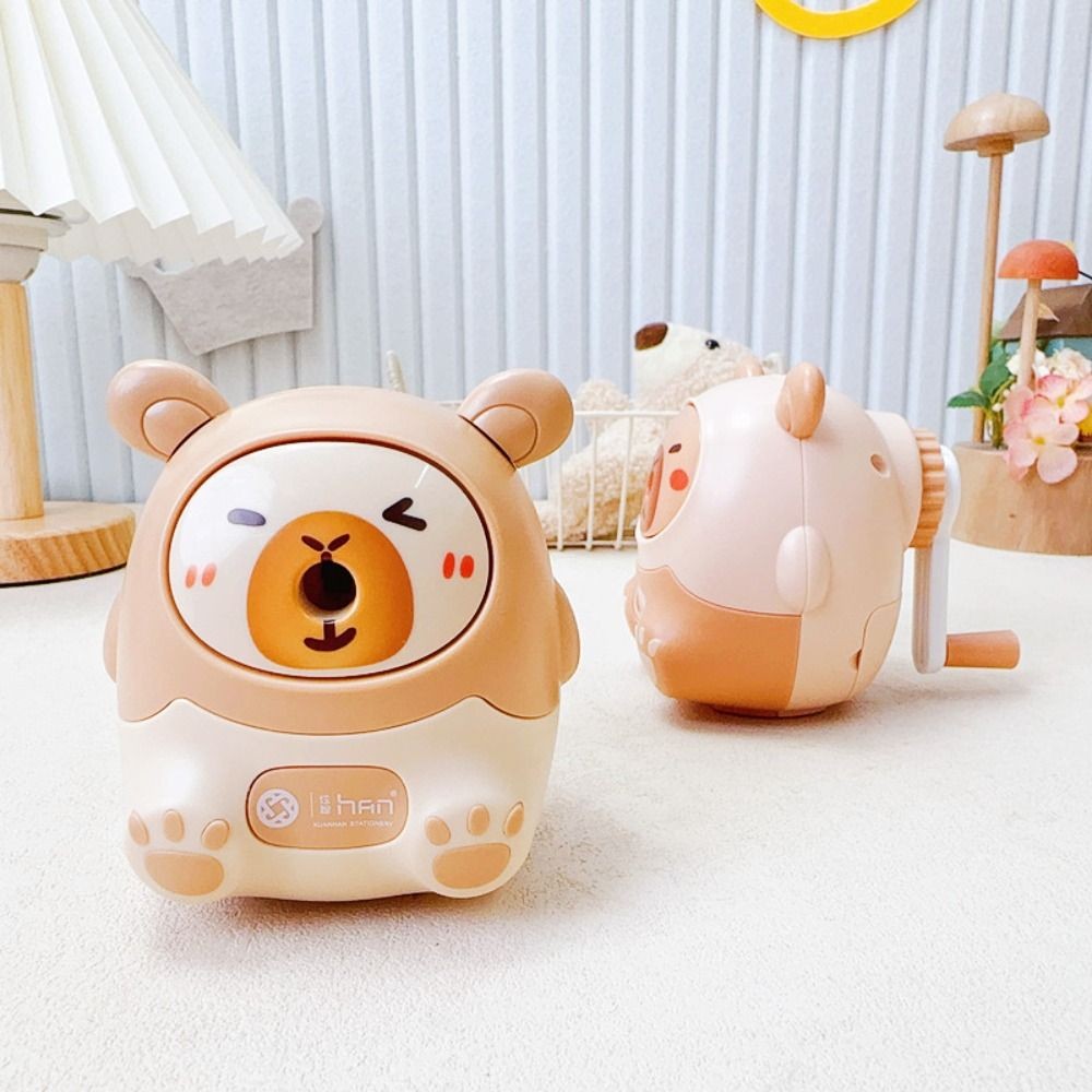 

Cute Cartoon Capybara Hand Crank Mechanical Pencil Sharpener Pencil Automatically Enters Pencil Sharpening Tool Stationery