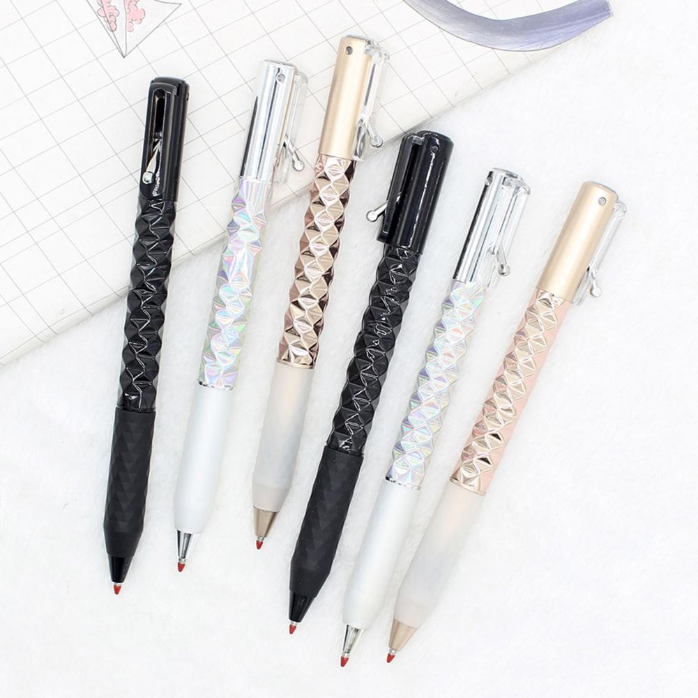 

INS Geometric Deformation Pen Decompression Pens Soft Grip Cover Stress Relief Pen Quick Drying Ink Fidget Pen Students Supplies