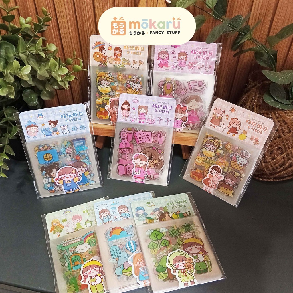 

FANCY Enjoy Holiday Sticker LGL-W322 Stiker Anti Air Isi 20 Lembar Murah