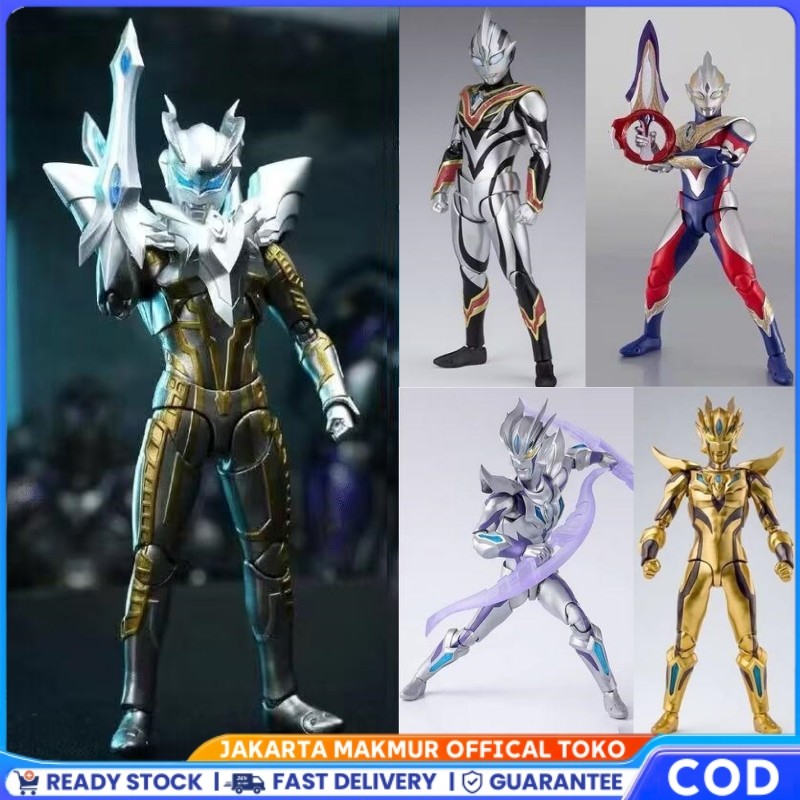 Bandai Ultraman Zero Brazal Beliyatiga Ultraman Trigger Multi SHF Ultra Action Figure Ultraman Z Del