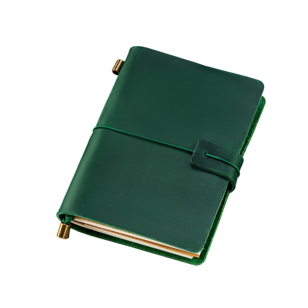 

OX KNIGHT Hot Sale Genuine Leather Notebook Handmade Vintage Cowhide Diary Passport Size 13.5x10.5cm TN Travel Notebook Cover