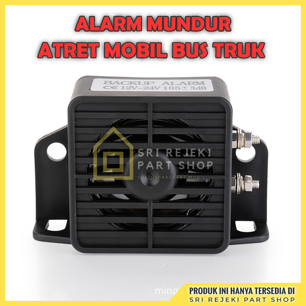 Alarm Mundur Suara Cepat 12 Volt 24 Volt Alarm Mundur Truk Alarm Rem Mobil Horn Atret Truk Pick up